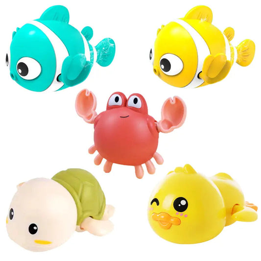 Learn Through Water Play using swimming animals for double the learning fun